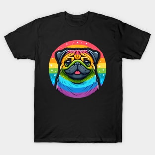 LGBTQ+ Pug dog T-Shirt